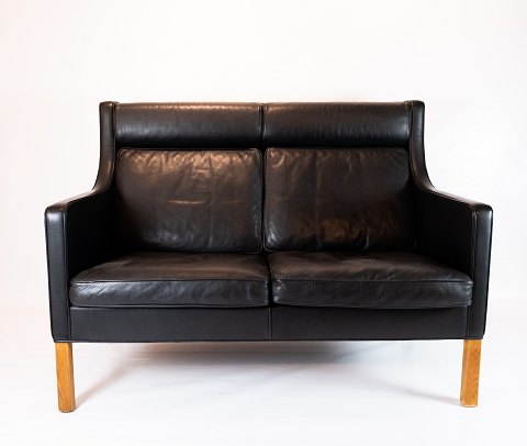 Kupe 2-person sofa - Model 2432 - Black leather - Børge Mogensen - Fredericia 
Furniture - 1970
Great condition
