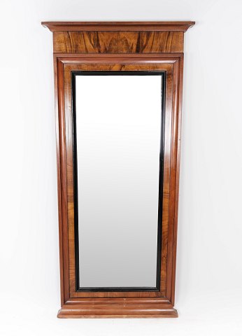Tall mirror of walnut, in great antique condition from around 1880. 
