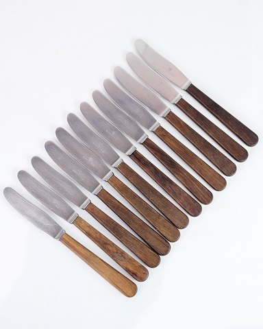 Set of 12 Dinner Knives - Stainless Steel and Wooden Handle - Raadvad
Great condition

