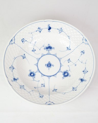 Deep Plate - No. 22 - Porcelain - Blue Painted - Blue Fluted - Bing & Grondahl
