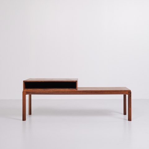 Side Table With Revy Shelf - No. 380 - Rosewood - Danish Design - Aksel 
Kjersgaard - Odder - 1960s
