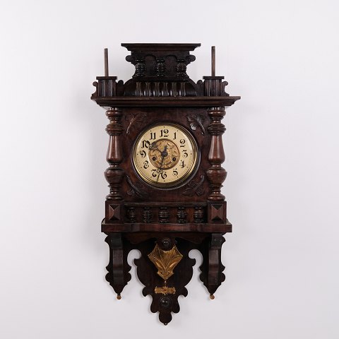 Antike Junghans Wanduhr aus Nussbaum aus den 1920er Jahren
