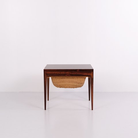 Severin Hansen Modell 40 Nähtisch / Beistelltisch aus Palisander von Haslev Møbelfabrik, 1960er-Jahre