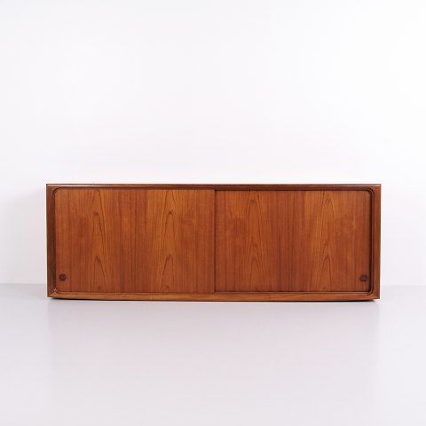 Edmund Jørgensen Sideboard aus Teakholz mit Schiebetüren, 1960er-Jahre