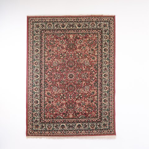 Persisch Inspirierter Orientteppich mit Blumenmuster in Roten und Cremefarbenen Tönen 225 x 165 cm