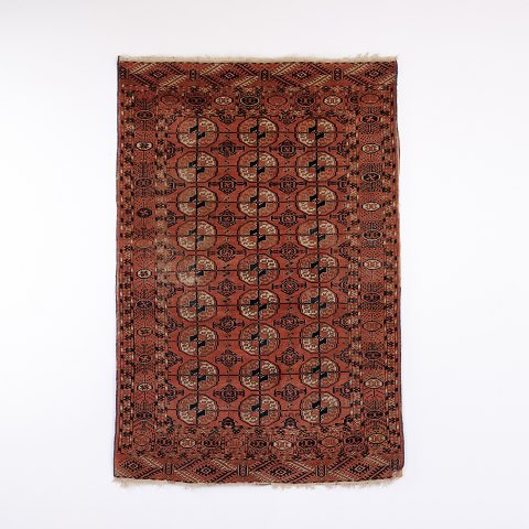 Turkoman Tekke Orientteppich in Roten und Braunen Farbtönen 170 x 115 cm