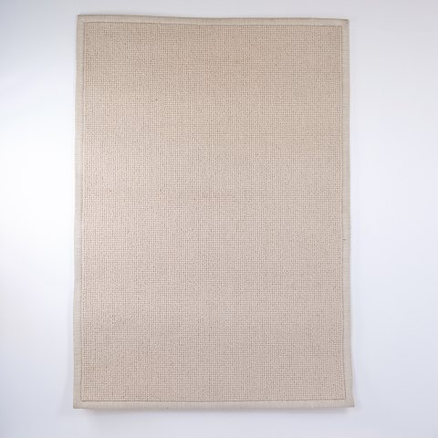 Moderner Naturfarbener Gewebter Teppich mit Schlichtem Rand 230 x 160 cm