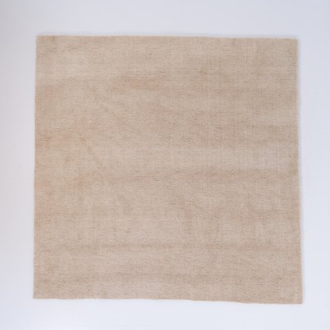 Quadratischer Naturfarbener Teppich in hellen Beigetönen 220 x 220 cm