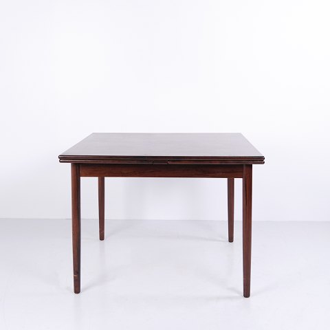 Quadratischer Esstisch aus Palisander mit Holländischem Auszug aus den 1960er Jahren