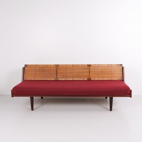 Hans J. Wegner GE-258 Daybed aus Teak und Geflecht für Getama aus den 1950er Jahren