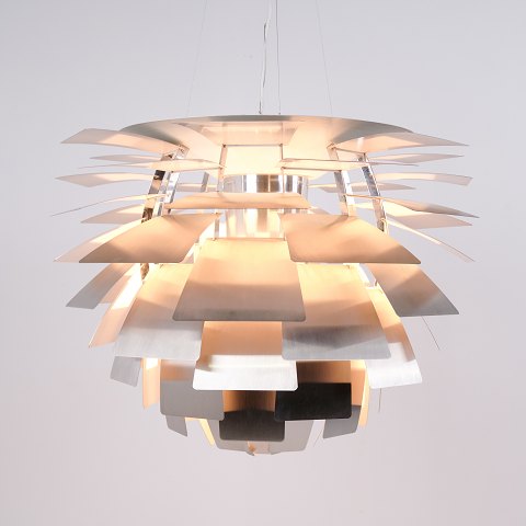 Poul Henningsen PH Artichoke Pendelleuchte aus gebürstetem Stahl Ø84 cm für Louis Poulsen