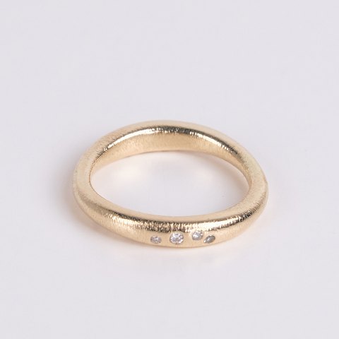 Ole Lynggaard Ring aus 14-karätigem Gold mit Diamanten