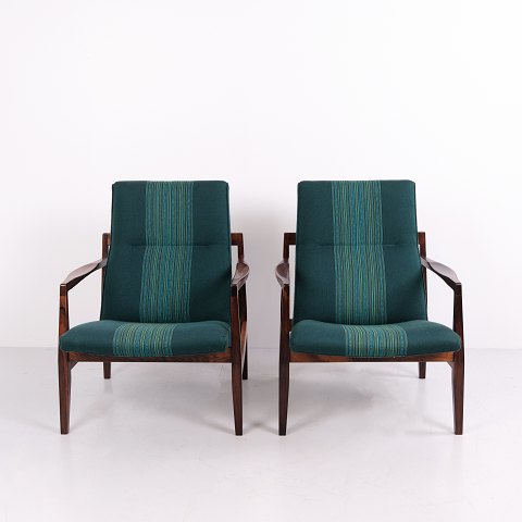 Jens Risom Lounge Chair Modell C130 aus Palisander für Jens Risom Design Inc. ca. 1960