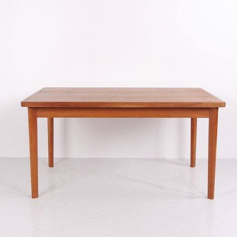 Dänischer Ausziehbarer Esstisch aus Teak 145/245 cm 1960er Jahre