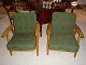 A couple Rest Chairs GE 240 in light oak designed by Hans Wegner model cigar 5000 m2 showroom