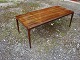 Coffee table in rosewood with pull flaps created at Silkeborg furniture designed by Johannes Andersen 5000 m2 showroom