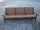3 seater sofa in brown leather Getama furniture factory and designed by his wegner5000 m2 showroom