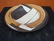 Large Ceramic platter by Hermann Kähler. Perfect condition.Dia. 40 cm. Height 6 cm.5000 m2 showroom.