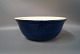Ceramic bowl in White and blue glaze signed Haslev.5000m2 showroom.