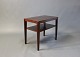 Small lamp table with shelf in rosewood designed by Severin Hansen and from Haslev furniture factory, Danish Design from the 1960s.5000m2 showroom.