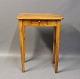 Antique Tall sidetable in polished pine wood with small shelf, in good vintage condition from the 1860s.5000m2 showroom.