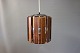 Ceiling lamp in rosewood designed by Werner Schou, Danish design from the 1960s.5000m2 showroom.