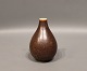 Ceramic vase with a dark brown glaze, no.: 37 by Saxbo.5000m2 showroom.
