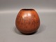 Ceramic vase with a light brown glaze, no.: 1 by Saxbo.5000m2 showroom.