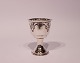 Egg cup in Art Noveau style from the 1930s and of hallmarked silver.5000m2 showroom.