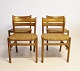 Set of four oak chairs with wicker, model BM1, designed by Børge Mogensen (1914-1972). Manufactured by C.M. Madsen, Haarby.5000m2 showroom.