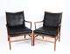 A pair of Colonial easy chairs, model PJ149, designed by Ole Wanscher in 1949 and manufactured by P. Jeppesen.5000m2 showroom.