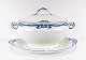 Soup tureen with dish in Blue Olga.5000m2 showroom.