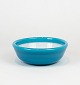 Blue glass bowl with white opaline glass on the inside from the Palet series by 
Michael Bang for Holmegaard.
5000m2 showroom.
