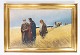 Oil painting with motif of Jesus Christ and with gilded frame, signed B. 
Jørgensen 1921.
5000m2 showroom.
