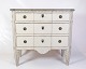 Gustavian Chest of Drawers With 3 Drawers - Grey Painted - Marbled Top - Swedish 
Origin - 1840s
Great condition
