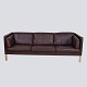 Sofa - 3. Person - Model 2442 - Brown Leather - Børge Mogensen - Fredericia 
Furniture Factory - Danish Design - 1960s
