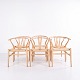 Ensemble de Six Chaises Y – Modèle CH24 – Hêtre & Cordage Naturel – Hans J. Wegner – Carl Hansen & Søn – Années 1970