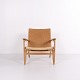 CH25 Sessel aus Patinierter Massiver Eiche und Geflecht von Hans J. Wegner