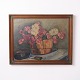 Ölgemälde auf Leinwand mit Blumenmotiv Signiert 1922