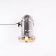 Vintage Scheinwerfer / Theaterlampe aus poliertem Aluminium aus den 1950er Jahren