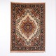 Kashan Orientteppich mit Medaillon und Blumenmuster 225 x 157 cm