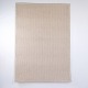 Moderner Naturfarbener Gewebter Teppich mit Schlichtem Rand 230 x 160 cm