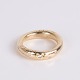 Ole Lynggaard Love Ring aus 18 Karat Gold mit Diamantherz und 6 Diamanten entlang der Ringschiene