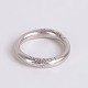 Ole Lynggaard Ring aus 18 Karat Weißgold mit einem Diamanten