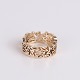 Ole Lynggaard Anemone Ring aus 14 Karat Gold mit durchbrochenem Blätterdesign