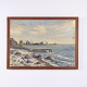 Frits Jacobsen Küstenlandschaft mit Hafen 55 x 75 cm