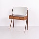Frisiertisch aus Teak mit Schwarzer Glasplatte Ølholm Møbelfabrik 1960er Jahre Arne Vodder Zugeschrieben