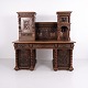 Monumentaler Neorenaissance Schreibtisch mit Aufsatz ca. 1880–1900