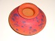 French vase in a nice orange / blue color.H: 12 cm Dia: 16 cm. 5000 m2 showroom.